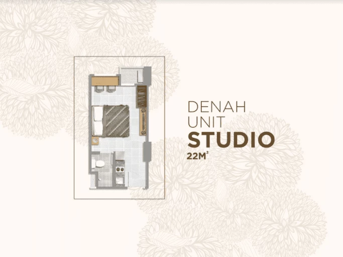 Denah Unit Studio